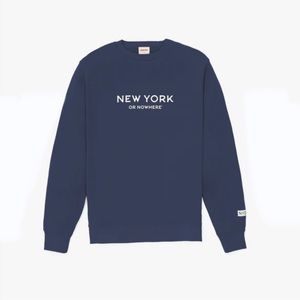 NEW YORK OR NOWHERE NYON BOND CREWNECK SWEATSHIRT-PETROL BLUE-NEW-M